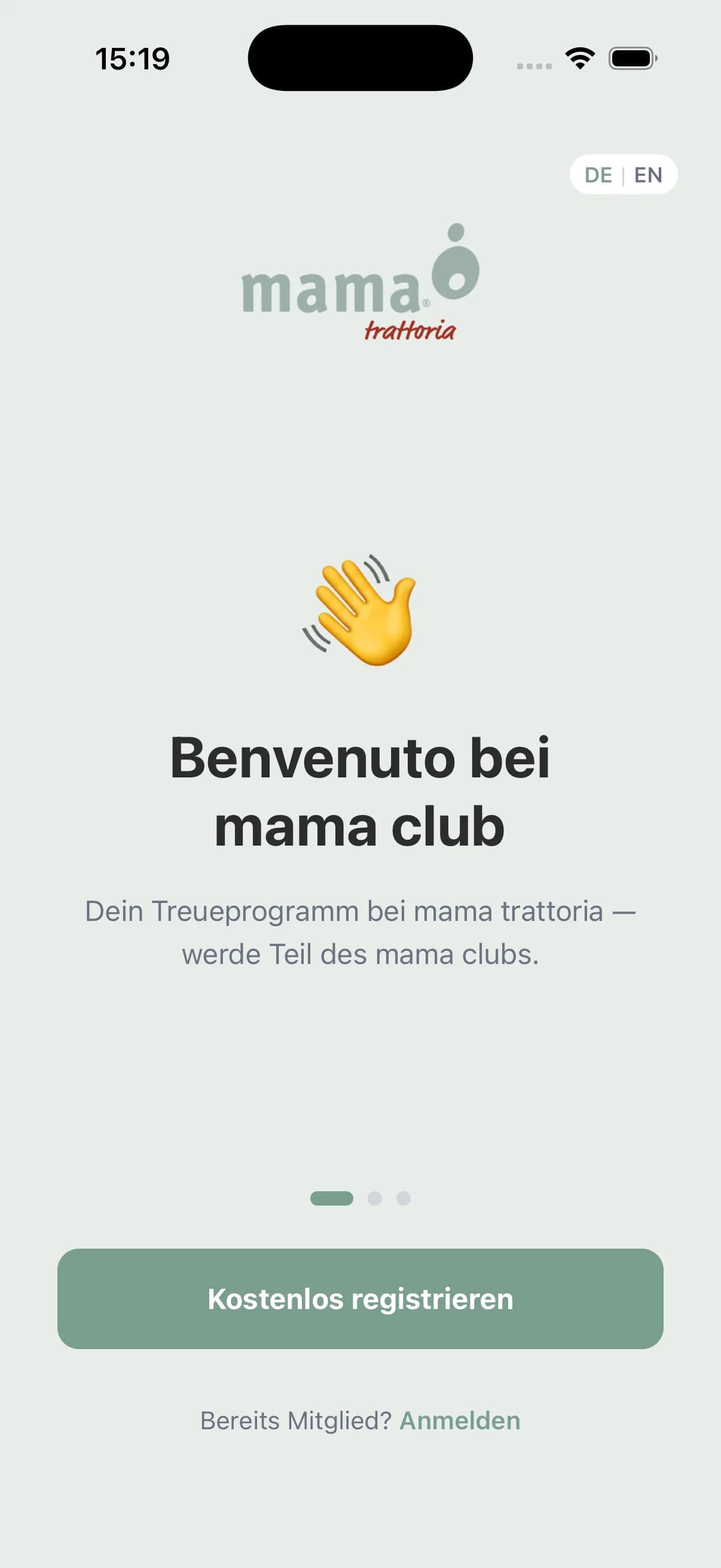 Loyalty Club App — Startseite mit Tier-Status